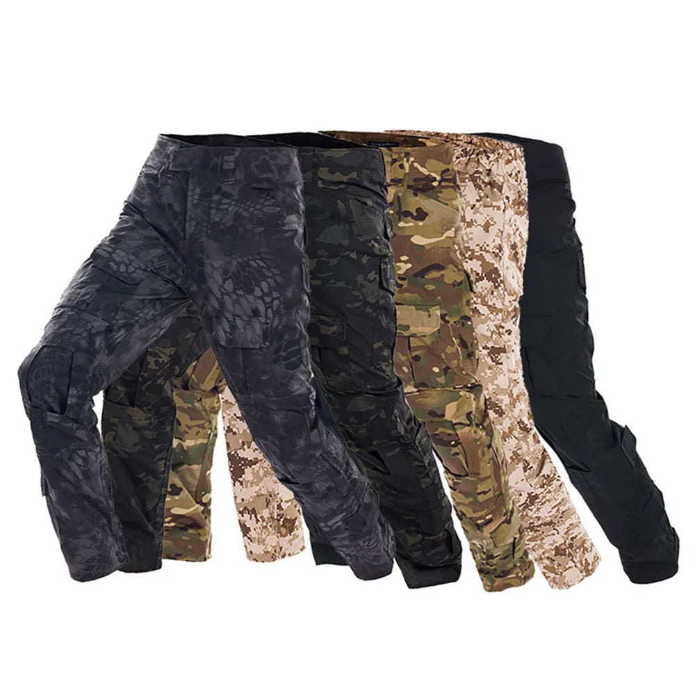 NONECN Combat Pants Camouflage Multicam Tactical Outdoor Trousers