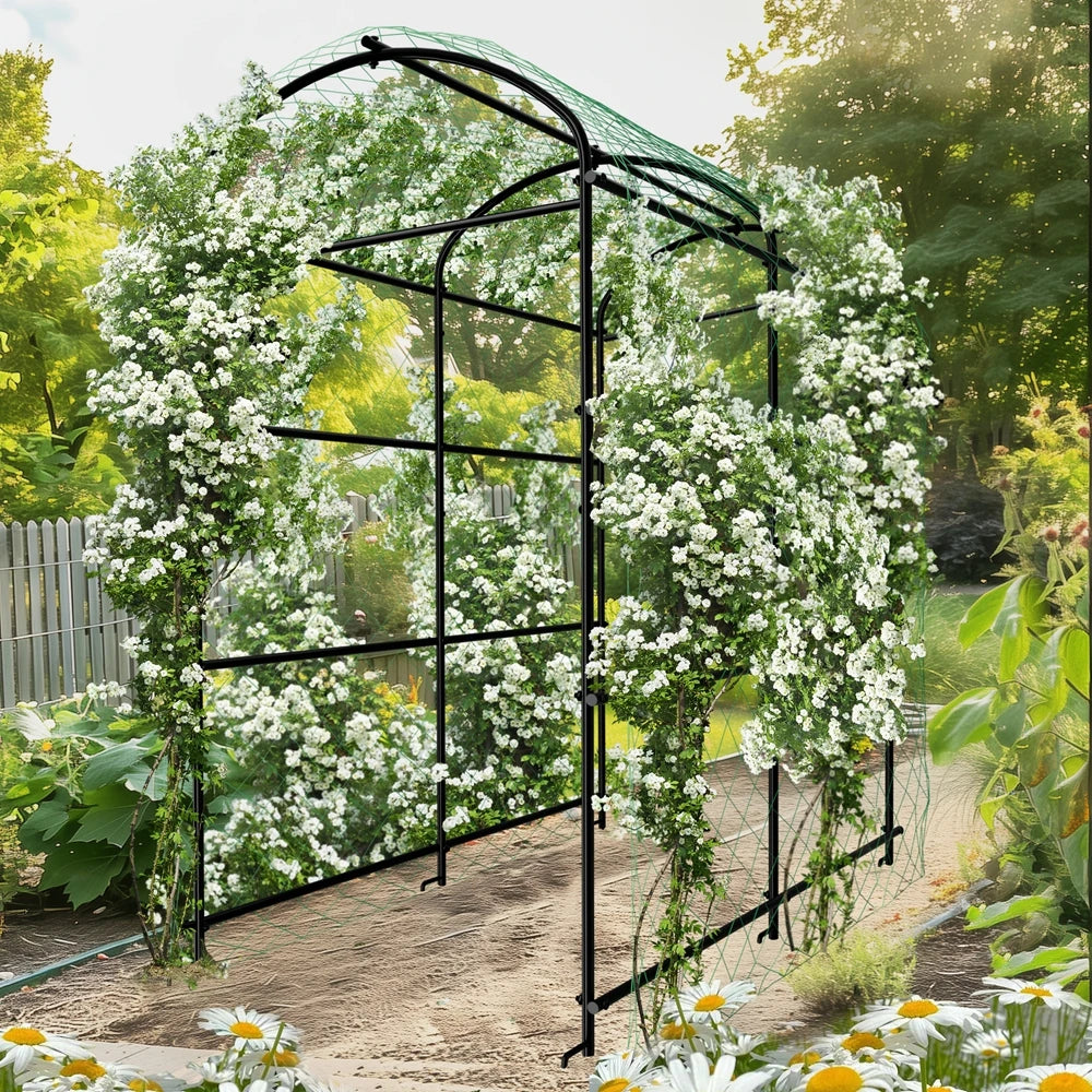 Wisfor U Shaped Metal Tall Garden Plant Trellis Grow Support