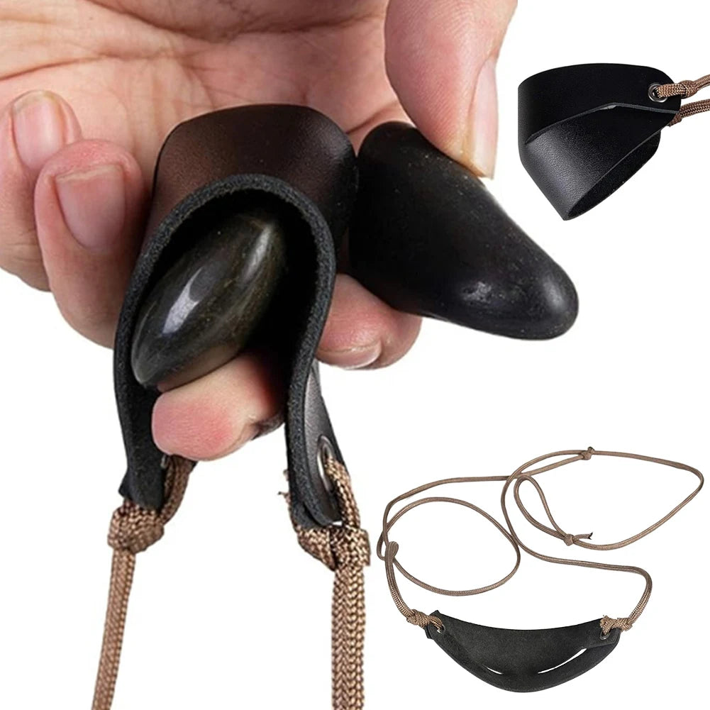 Handmade Leather Shepherd Sling Old Fashioned Slingshot For Outdoor Sports