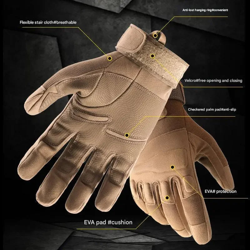 Winter Warm Tactical Gloves Rubber Shell Protection Touchscreen